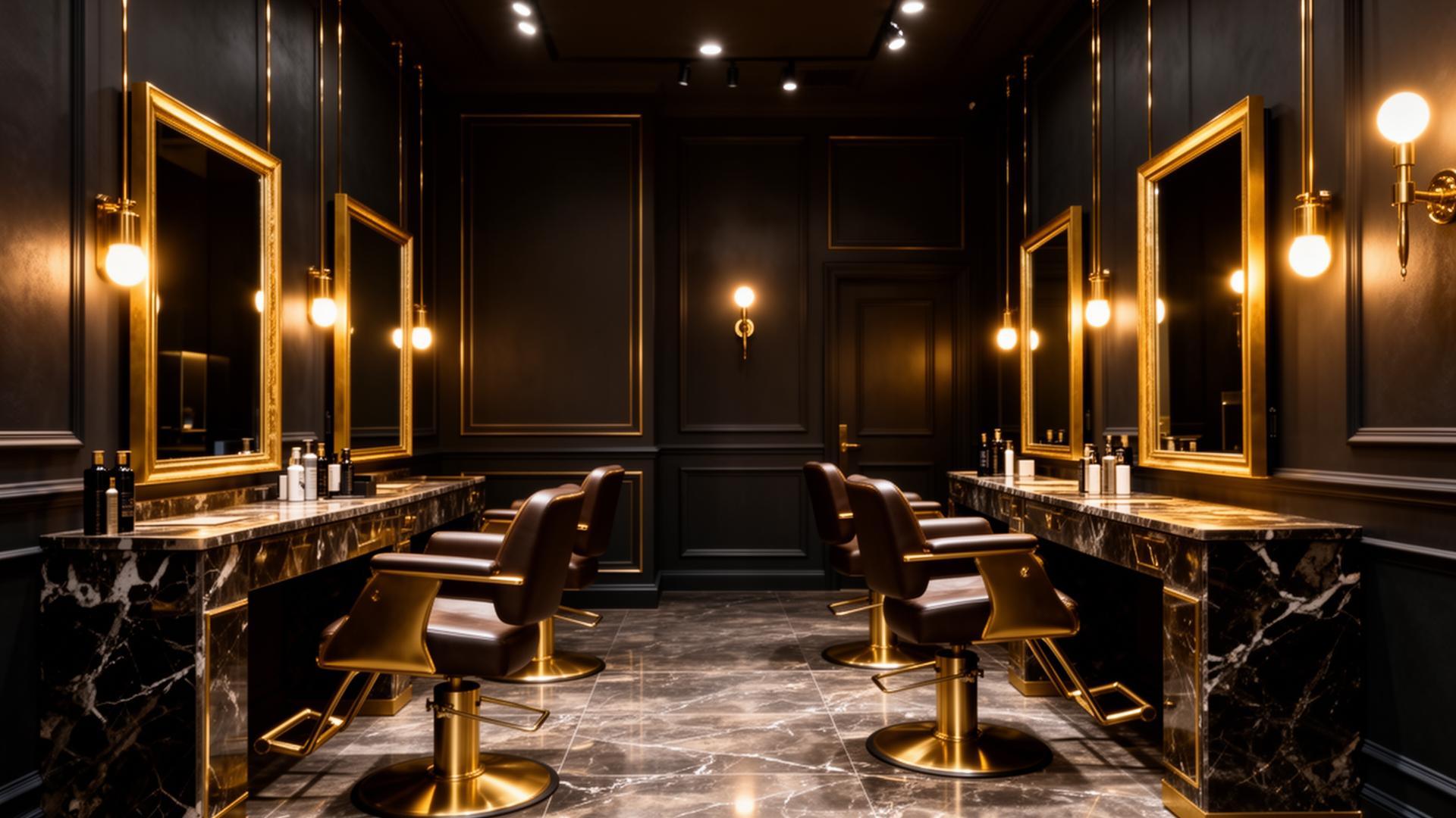 Interior de lujo del salón Blessing